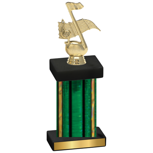 Single Green Glacier Music Trophy