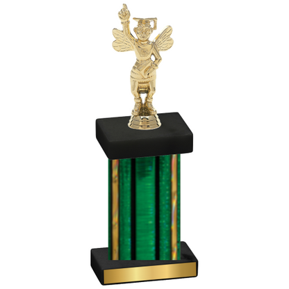 Single Green Glacier Academics Trophy