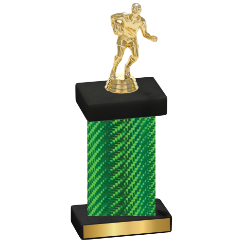 Single Green Carbon Fiber Rugby Trophy