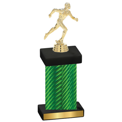 Single Green Carbon Fiber Running Trophy