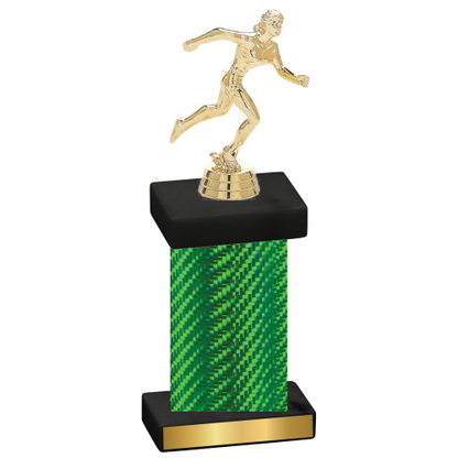 Single Green Carbon Fiber Running Trophy