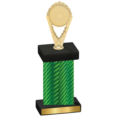 Single Green Carbon Fiber Insert Trophy