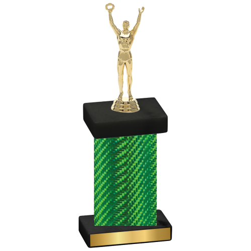 Single Green Carbon Fiber Victory Trophy