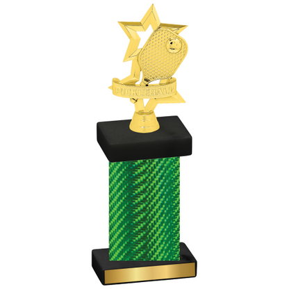 Single Green Carbon Fiber Pickleball Trophy