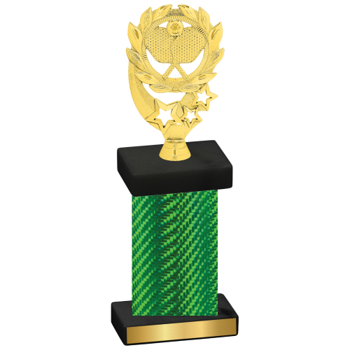 Single Green Carbon Fiber Pickleball Trophy