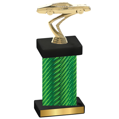 Single Green Carbon Fiber Cars Trophy