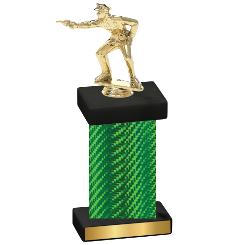 Single Green Carbon Fiber Shooter Trophy