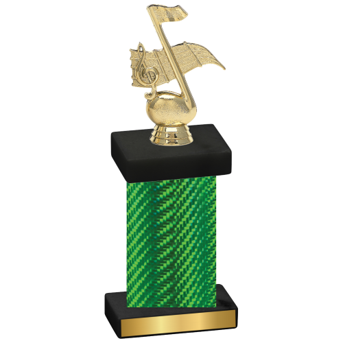 Single Green Carbon Fiber Music Trophy