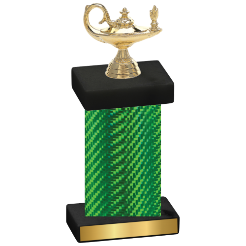 Single Green Carbon Fiber Academics Trophy