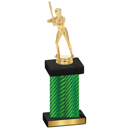 Single Green Carbon Fiber Softball Trophy