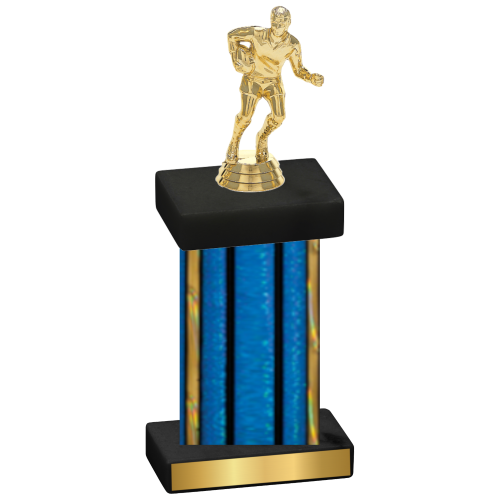 Single Blue Glacier Rugby Trophy