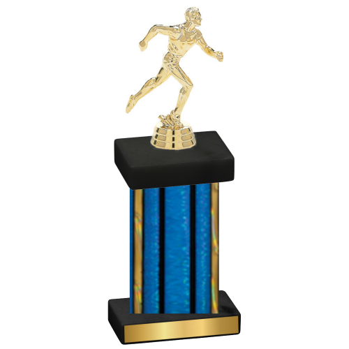 Single Blue Glacier Running Trophy