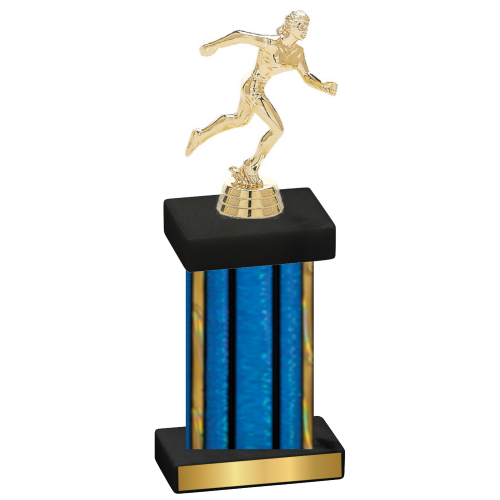 Single Blue Glacier Running Trophy