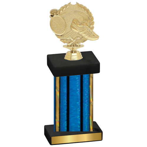 Single Blue Glacier Running Trophy