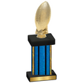 Single Blue Glacier Football Trophy