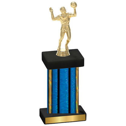 Single Blue Glacier Volleyball Trophy