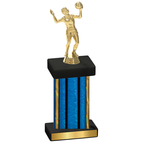 Single Blue Glacier Volleyball Trophy