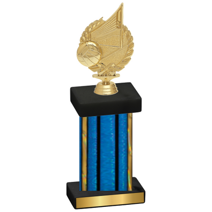 Single Blue Glacier Volleyball Trophy