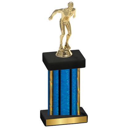 Single Blue Glacier Swimming Trophy