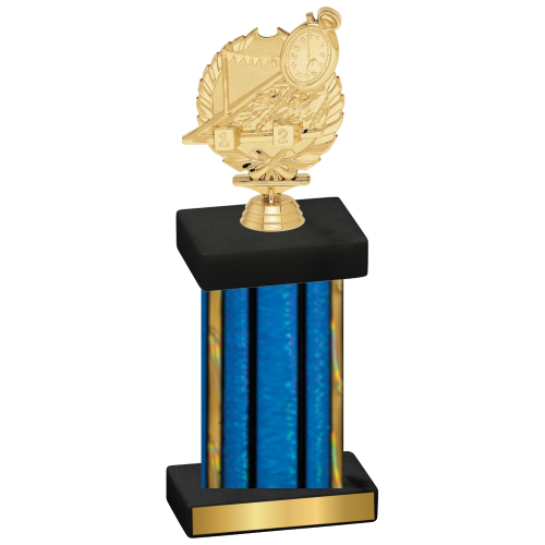 Single Blue Glacier Swimming Trophy