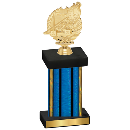 Single Blue Glacier Swimming Trophy