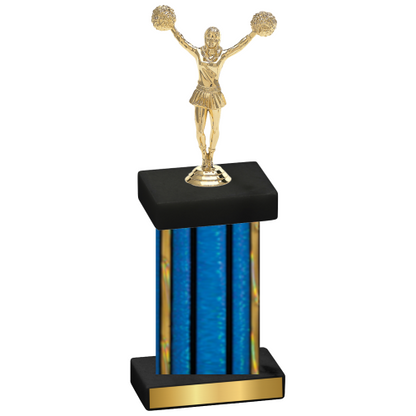 Single Blue Glacier Cheerleading Trophy