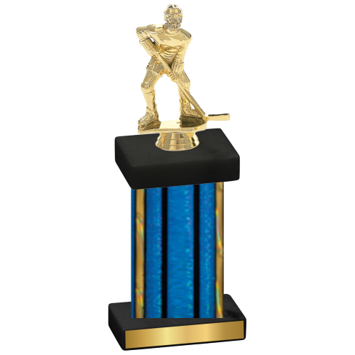 Single Blue Glacier Hockey Trophy