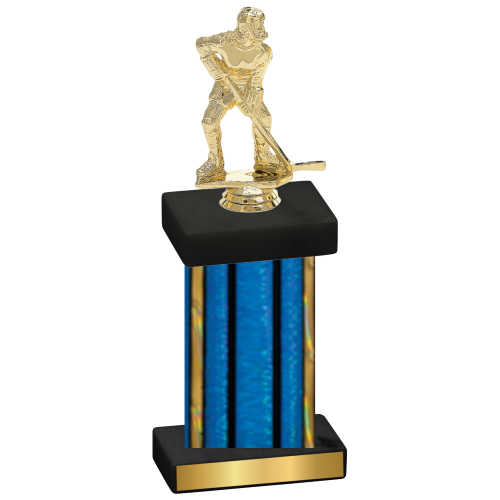 Single Blue Glacier Hockey Trophy