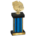 Single Blue Glacier Basketball Trophy