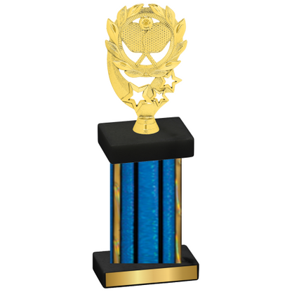 Single Blue Glacier Pickleball Trophy