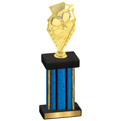 Single Blue Glacier Pickleball Trophy