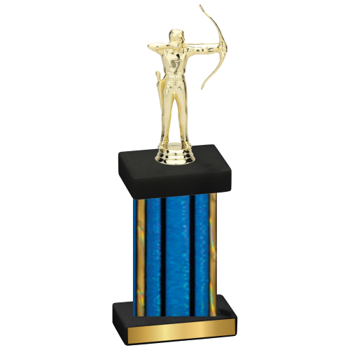 Single Blue Glacier Archery Trophy