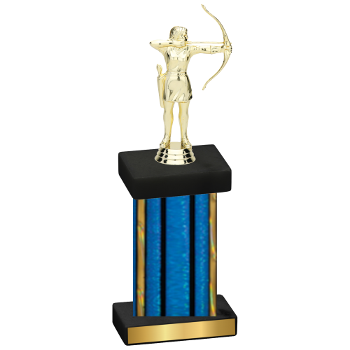 Single Blue Glacier Archery Trophy