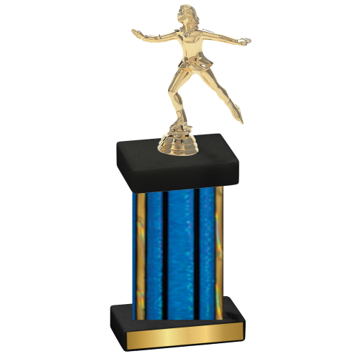 Single Blue Glacier Skater Trophy