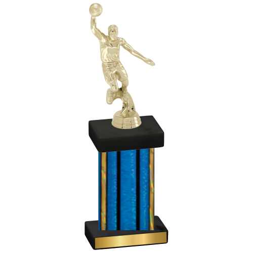 Single Blue Glacier Basketball Trophy