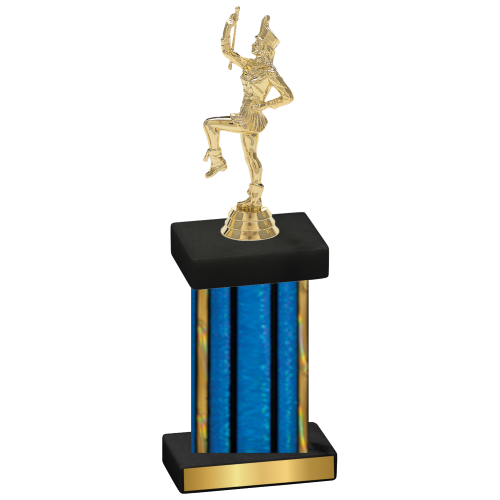 Single Blue Glacier Majorette Trophy