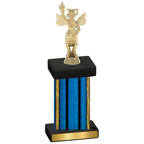 Single Blue Glacier Academics Trophy