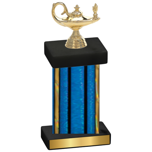 Single Blue Glacier Academics Trophy