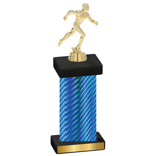 Single Blue Carbon Fiber Running Trophy