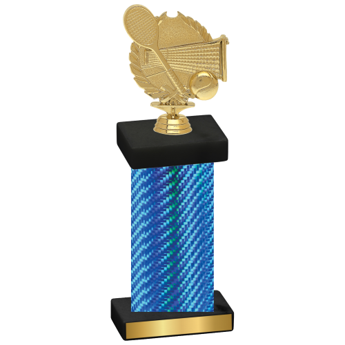 Single Blue Carbon Fiber Tennis Trophy