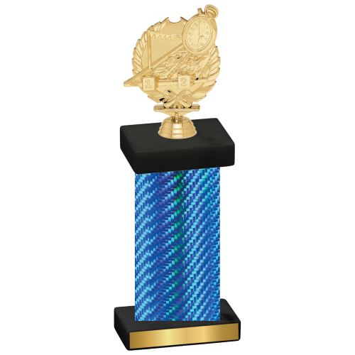 Single Blue Carbon Fiber Swimming Trophy