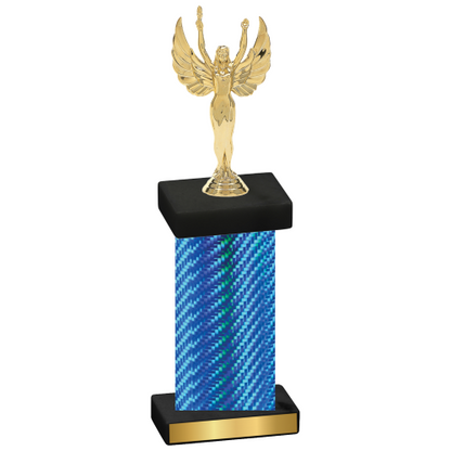 Single Blue Carbon Fiber Victory Trophy