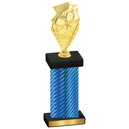 Single Blue Carbon Fiber Pickleball Trophy