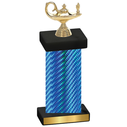 Single Blue Carbon Fiber Academics Trophy