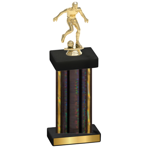 Single Black Glacier Soccer Trophy