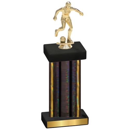 Single Black Glacier Soccer Trophy