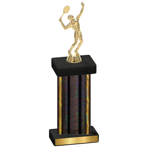 Single Black Glacier Tennis Trophy