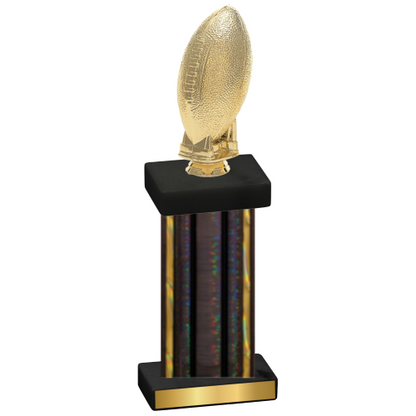 Single Black Glacier Football Trophy