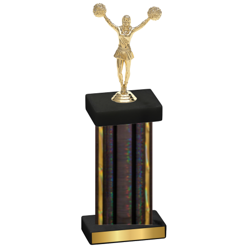 Single Black Glacier Cheerleading Trophy