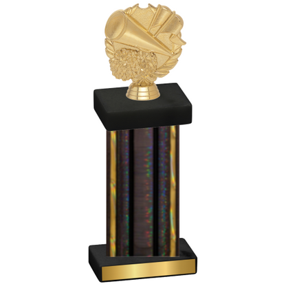 Single Black Glacier Cheerleading Trophy